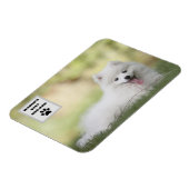 Personalisiertes, weltweit bester Hund-Vater-Custo Magnet (Linke Seite)