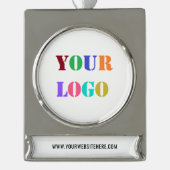 Personalisiertes Werbegeschäft für kundenspezifisc Banner-Ornament Silber (Vorderseite)