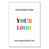 Personalisiertes Werbegeschäft für kundenspezifisc Tischnummer (Rückseite)