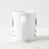 Personalisiertes Werbelogo für Unternehmen Jumbo-Tasse (Rückseite)