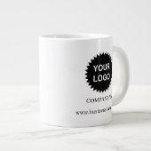 Personalisiertes Werbelogo für Unternehmen Jumbo-Tasse (Vorderseite Rechts)