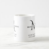 Personalisiertes Werbelogo für Unternehmen Kaffeetasse (Mittel)