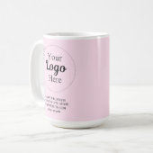 Personalisiertes Werbelogo für Unternehmen Kaffeetasse (Vorderseite Links)