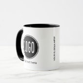 Personalisiertes Werbelogo für Unternehmen, QR-Cod Tasse (Vorderseite Links)