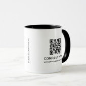 Personalisiertes Werbelogo für Unternehmen, QR-Cod Tasse (VorderseiteRechts)