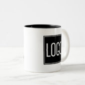 Personalisiertes Werbelogo für Unternehmen Zweifarbige Tasse (VorderseiteRechts)