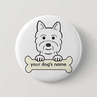 Personalisiertes Westie Button