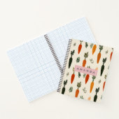 Personalisiertes Whimsical Karottenbeet Rustikal Notizblock (Innenseite)