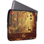 Personalisiertes Whimsisches Goldenes Waldland Laptopschutzhülle (Vorne Rechts)