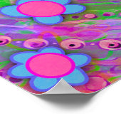 Personalisiertes Whimsisches Lila Klassenzimmer Poster (Ecke)