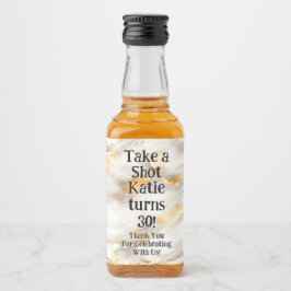 Personalisiertes Whiskey-Flaschenetikett – Geburts Alkoholflaschenetikett