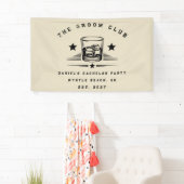 Personalisiertes Whiskey-Wochenende-Junggesellenab Banner (Insitu)