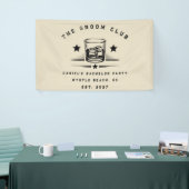 Personalisiertes Whiskey-Wochenende-Junggesellenab Banner (Messeveranstaltung)