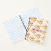 Personalisiertes White Chocolate Bar Muster Notizblock (Innenseite)