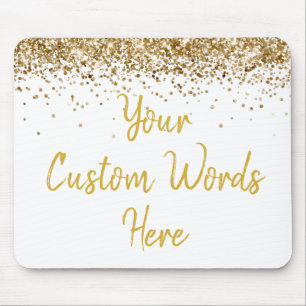 Personalisiertes White Gold New Coworker Geburtsta Mousepad