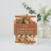 Personalisiertes White Script Brawn-Rezept-Swap Postkarte (Stehend Vorderseite)