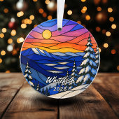 Personalisiertes Whitefish-Acrylabzeichen, Benutze Ornament