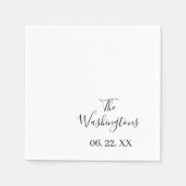 Personalisiertes Whitepaper Napkin Serviette (Vorderseite)