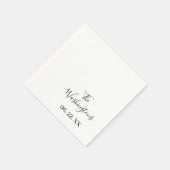 Personalisiertes Whitepaper Napkin Serviette (Ecke)