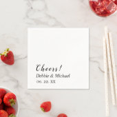 Personalisiertes Whitepaper Napkin Serviette (Beispiel)
