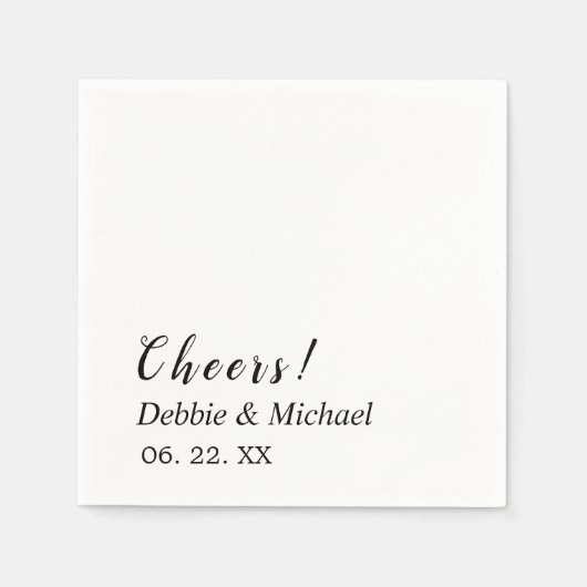 Personalisiertes Whitepaper Napkin Serviette (Vorderseite)
