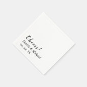 Personalisiertes Whitepaper Napkin Serviette (Ecke)