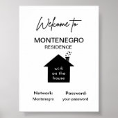 Personalisiertes Wi-Fi-Zeichen Poster (Vorne)