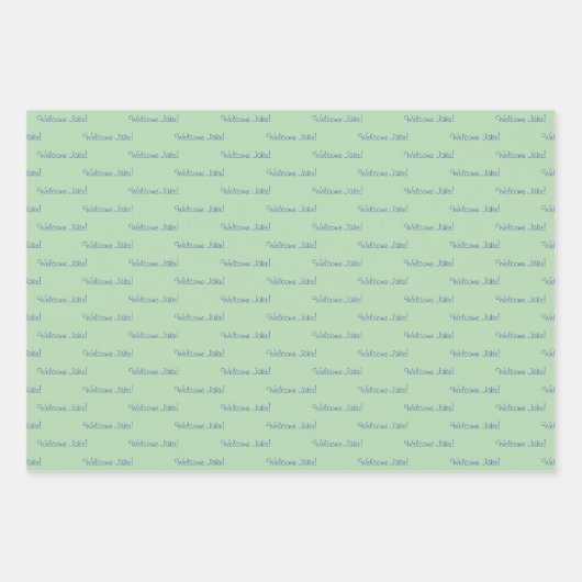 Personalisiertes Wickelpapier Kinderdusche / Gebur Geschenkpapier Set