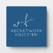 Personalisiertes WiFi-Kennwort - Blau Fotoplatte (Vorderseite)