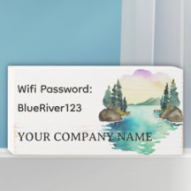 Personalisiertes Wifi Kennwort Holzkastenzeichen