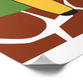 Personalisiertes Wild One Poster, Safari Animals Poster (Ecke)