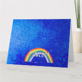 Personalisiertes Wild schwimmendes Außenschwimmen Karte (Rückseite)