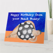 Personalisiertes Wild schwimmendes Außenschwimmen Karte (Vorderseite)