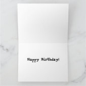 Personalisiertes Wild schwimmendes Außenschwimmen Karte (Innenseite)