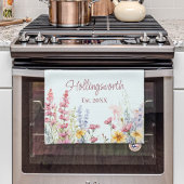 Personalisiertes Wildblume Geschirrtuch