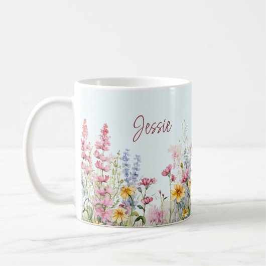 Personalisiertes Wildblume Kaffeetasse (Links)