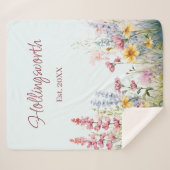 Personalisiertes Wildblume Sherpadecke (Vorderseite (Horizontal))