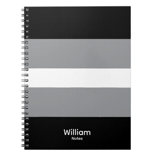 Personalisiertes William Notes Spiral Notizbuch Jo Notizblock (Vorderseite)