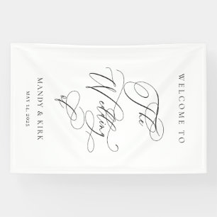 Personalisiertes „Willkommen bei unserer Hochzeit“ Banner