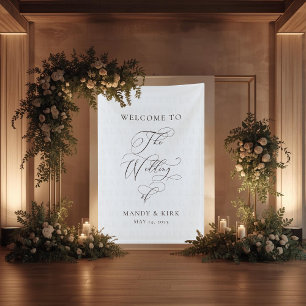 Personalisiertes „Willkommen bei unserer Hochzeit“ Banner