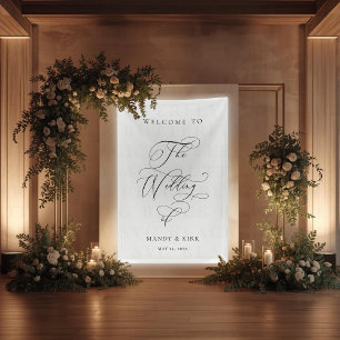 Personalisiertes „Willkommen bei unserer Hochzeit“ Banner