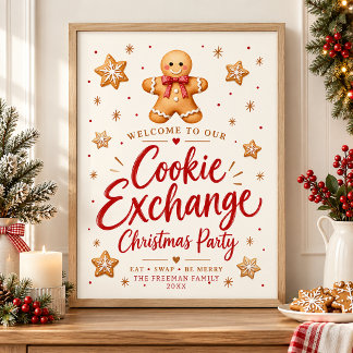 Personalisiertes Willkommen zum Lebkuchen-Cookie-A Poster