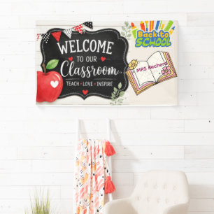 Personalisiertes Willkommensbanner für unser Klass Banner