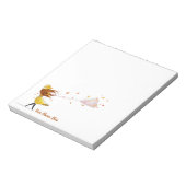 Personalisiertes Windy Girl mit Cloud Notizblock (Rotiert)