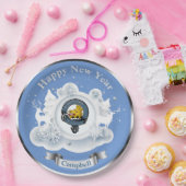 Personalisiertes Winter-Abzeichen des Campbell-Cla Pappteller (Party)
