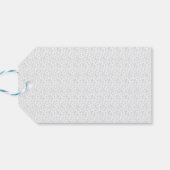 Personalisiertes Winter-Geometrie-Muster Geschenkanhänger (Rückseite Horizontal)