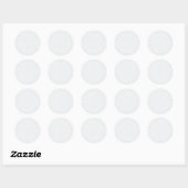 Personalisiertes Winter-Geometrie-Muster Runder Aufkleber (Blatt)