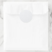 Personalisiertes Winter-Geometrie-Muster Runder Aufkleber (Tasche)