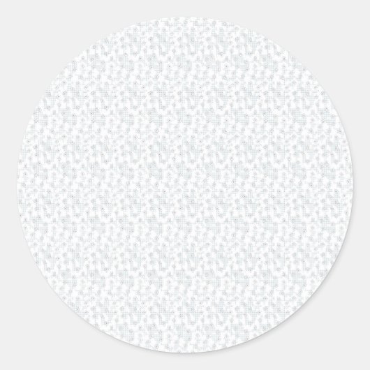 Personalisiertes Winter-Geometrie-Muster Runder Aufkleber (Vorderseite)