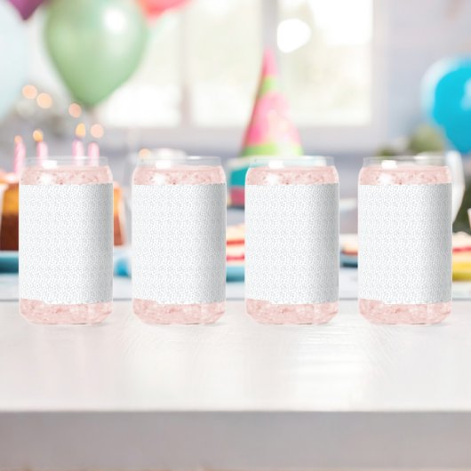 Personalisiertes Winter-Geometrisches Muster Dosenglas (Insitu (Geburtstag))